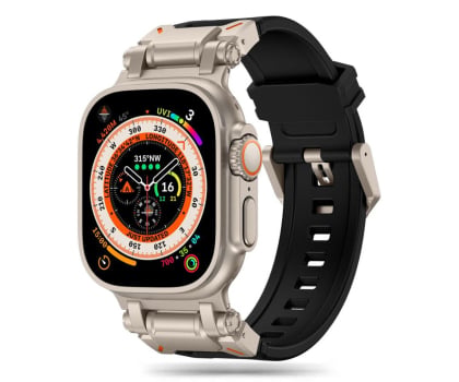Pasek do smartwatchy Tech-Protect Delta Pro do Apple Watch 44/45/46/49 mm Black/Titanium